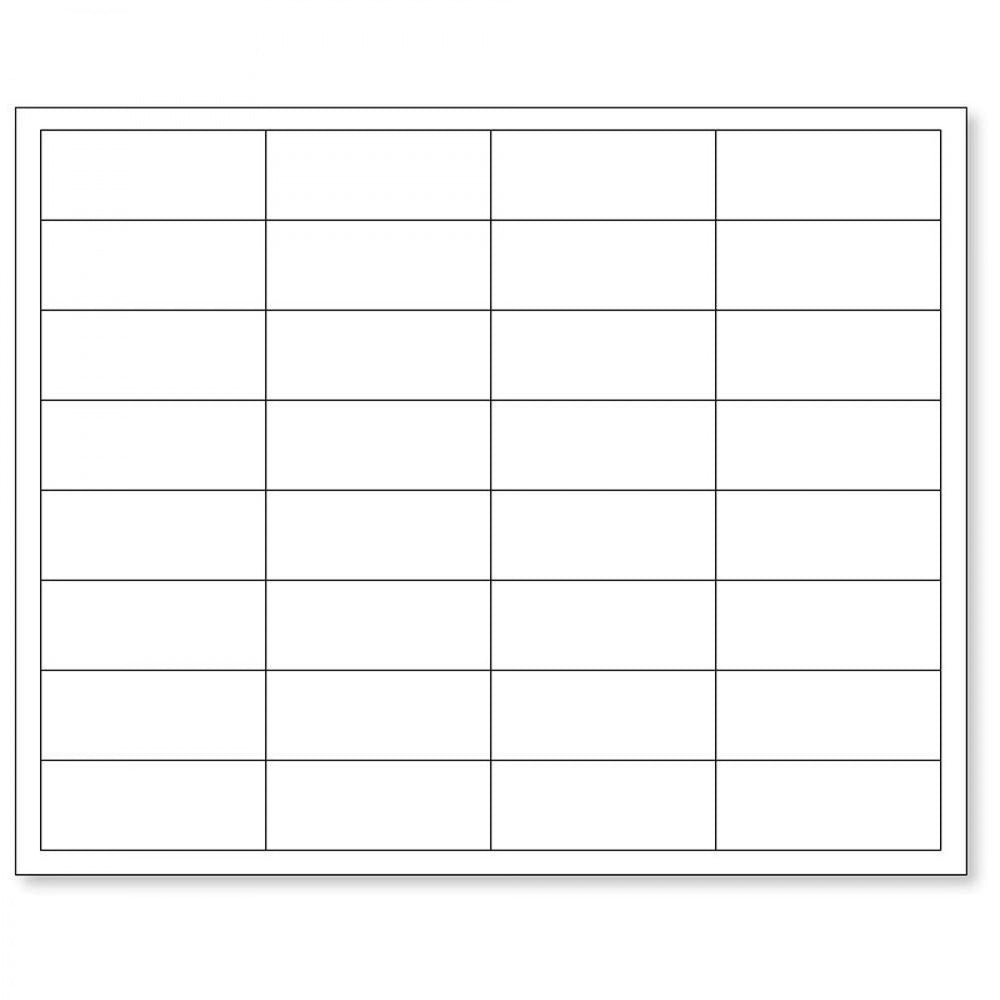 Chart Labels Laser 2 5/8"X1 White - 250 Per Case