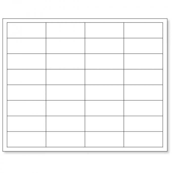 Chart Labels Laser 2 5/8"X1 White - 250 Per Case