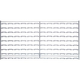 Quantum Storage Systems Steel Wall Mounted Louvered Panels - Wall-Mounted Wire Louvered Panel, 36"L x 18"H - WLP-1836C