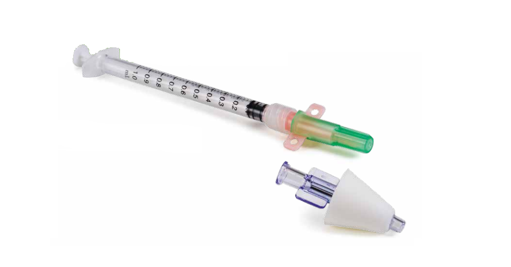 Teleflex Medical Nasal Intranasal Mucosal Atomizers - LMA MAD Nasal Intranasal Mucosal Atomizer with 1 mL Syringe - MAD110