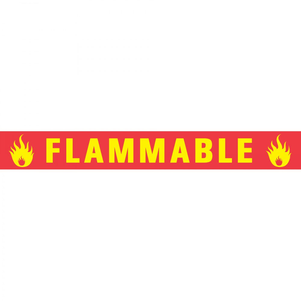 Tape Removable Flammable 1" Core 1/2" X 500" Imprints Yellow 125 500 Inches Per Roll