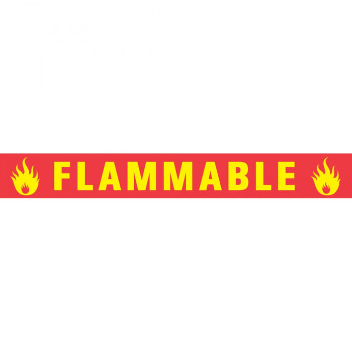 Tape Removable Flammable 1" Core 1/2" X 500" Imprints Yellow 125 500 Inches Per Roll